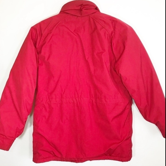 VTG Woolrich Thinsulate Wool Lined Weather Resistant Ski Coat Size L Red WPL USA - Picture 5 of 15